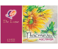 Пастель масляная художественная ЛУЧ "Люкс", 12 цветов, трехгранное сечение, 28С 1674-08 , 181443