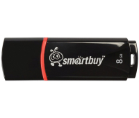 Память Smart Buy "Crown" 8GB, USB 2.0 Flash Drive, черный, SB8GBCRW-K, 227878