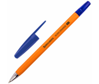Ручка шариковая BRAUBERG "M-500 ORANGE", СИНЯЯ, корпус оранжевый, узел 0,7 мм, линия письма 0,35 мм, 143448