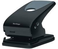 Дырокол Berlingo "Office Soft" 65л., металлический, черный, с линейкой, DDm_65168,<br>210988