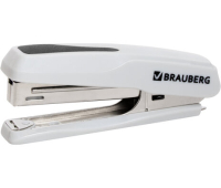 Степлер №10 BRAUBERG "Extra", до 20 листов, антистеплер, серый, 229083