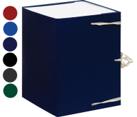 Короб архивный с завязками OfficeSpace разборный, БВ, 250мм, ассорти, клапан картон 239073