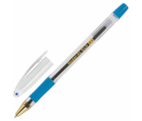 Ручка шариковая масляная с грипом BRAUBERG "Model-XL GLD", СИНЯЯ, узел 0,5 мм, линия письма 0,25 мм, 143245