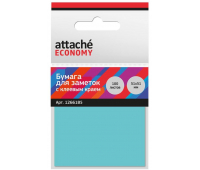 Стикеры Attache Economy 51x51 мм неоновый синий (1 блок, 100 листов), 1266185