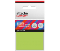 Стикеры Attache Economy 51x51 мм неоновый зеленый (1 блок, 100 листов), 1266184