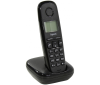 Телефон беспроводной Gigaset A170, монохром. дисплей, АОН, 50 номеров, черный, S30852-H2802-S301, 324926