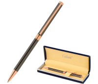 Ручка подарочная шариковая GALANT "ASTRON BRONZE", корпус металлический, детали розовое золото, узел 0,7 мм, синяя, 143524
