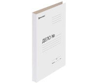 Папка без скоросшивателя "Дело", картон мелованный, плотность 440 г/м2, до 200 листов, BRAUBERG, 110928