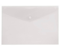 Конверт на кнопке Lamark, А4, 0,18 мм, глянцевый, прозрачный, PE0425-CR