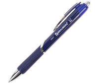 Ручка шариковая автоматическая с грипом BRAUBERG "Dash", СИНЯЯ, пишущий узел 0,7 мм, линия письма 0,35 мм, 142417
