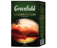 Чай GREENFIELD (Гринфилд) "Golden Ceylon", черный, листовой, 200 г, картонная коробка, 0791-10
