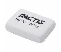 Ластик FACTIS 80 RC (Испания), 28х20х7 мм, белый, прямоугольный, CNF80RC