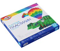 Пластилин Гамма "Классический", 12 цветов, 240г, со стеком, картон. упаковка 268017, 104927