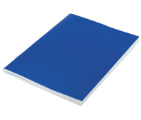 Тетрадь бумвинил, А5, 96 л., скоба, офсет №1, клетка, с полями, STAFF, СИНИЙ, 403418