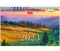 Календарь-домик 160*105мм, Hatber "Стандарт" - Пейзажи, на гребне, 2023г, 12КД6гр_27020, 344850