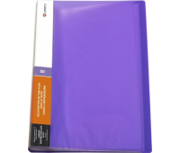 Папка с 30 вкладышами LAMARK 0,60мм жесткая неон фиолетовая DB0034-IMVL