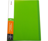 Папка с 60 вкладышами LAMARK 0,60мм жесткая неон зеленая DB0036-IMGN