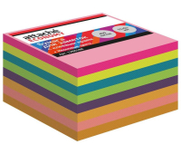 Стикеры Attache Economy с клеев.краем 51x51 мм, 400 лист, 8 неоновых цв 1266188