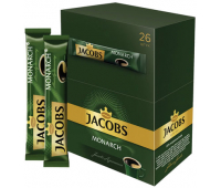 Кофе растворимый Jacobs "Monarch", гранулированный, порционный, шоубокс, 26 пакетиков*1,8г, картон 248412/621489
