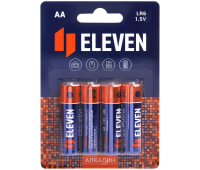 Батарейки Eleven AA (LR6) алкалиновая, BC4 4 шт/уп