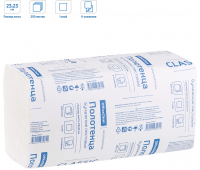 Полотенца бумажные лист. OfficeClean Professional(V-сл) (H3), 1-слойные, 250л/пач, 23*23см, белые  279669