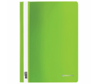 Скоросшиватель пластиковый BRAUBERG, А4, 130/180 мкм, салатовый, 228674