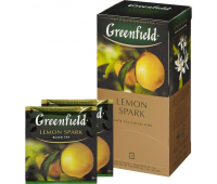 Чай GREENFIELD "Lemon Spark", 25 пакетиков по 1,5г, 172699