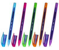 Ручка шариковая масляная BRAUBERG "BOMB GT Color", СИНЯЯ, прорезиненный корпус ассорти, узел 0,7 мм, линия письма 0,35 мм, 143346