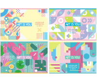 Альбом для рисования 32л., А4, на скрепке BG "Модная графика", эконом, АР4ск32 10963, 339460