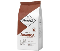 Кофе в зернах Poetti "Daily Arabica", вакуумный пакет, 1кг