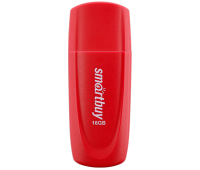 Память Smart Buy "Scout" 16GB, USB 2.0 Flash Drive, красный, SB016GB2SCR, 350454
