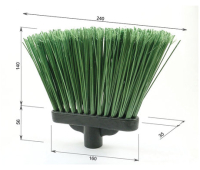 Метла синтетическая плоская "МИШЕЛЬ", без черенка, еврорезьба, пластик, LAIMA EXPERT, 605370