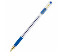 Ручка шариковая MunHwa "MC Gold" синяя, 0,5мм, грип, штрих-код