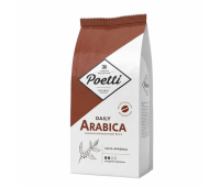 Кофе в зернах Poetti "Arabica", натуральный, 1000 г, вакуумная упаковка, 18106