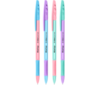 Ручка шариковая Berlingo "Tribase grip haze" синяя, 0,7мм, грип, ассорти, CBp_70966, 355451