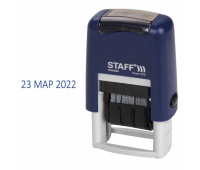 Датер-мини STAFF, месяц буквами, оттиск 22х4 мм, "Printer 7810", 237432
