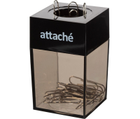 Скрепочница магнитная Attache с металл. скрепками 28 мм, цвет черный 809696