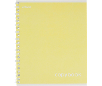 Бизнес-тетрадь Акварель гребень картон А5 80л желтый 1609792