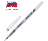 Ручка гелевая РОССИЯ "АРКТИКА-М", СИНЯЯ, корпус тонированный, узел 0,7 мм, линия письма 0,5 мм, BRAUBERG, 143957