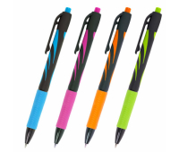 Ручка шариковая автоматическая BRAUBERG ULTRA-RT NEON, СИНЯЯ, 0,7 мм, линия 0,35 мм, 143932