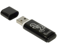 Память Smart Buy "Glossy" 32GB, USB 2.0 Flash Drive, черный, SB32GBGS-K, 230854, 512776