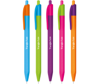 Ручка шариковая автоматическая Berlingo "Triangle Fuze RT" синяя, 0,7мм, трехгранный корпус, CBm_07732, 277580