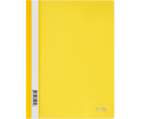 Папка-скоросшиватель пластик. СТАММ А4, 180мкм, желтая с прозр. верхом, ММ-30903, 356763