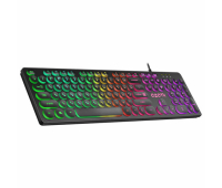Клавиатура проводная игровая DEFENDER OZOTH GK-106, USB, 104 клавиши, с подсветкой, черная, 45106, 513827