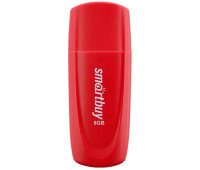 Флеш-диск 8 GB SMARTBUY Scout USB 2.0, красный, SB008GB2SCR, 350450