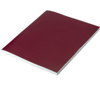 Тетрадь бумвинил, А4, 96 л., скоба, офсет №1, клетка, STAFF, БОРДОВЫЙ, 403420