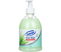 Крем-мыло жидкое LUSCAN Алоэ вера антибактериальное 500мл с дозатором 1014322