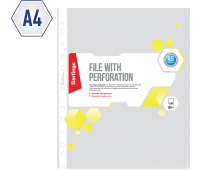 Папка-вкладыш с перфорацией Berlingo, А4, 45мкм, матовая, 100шт/уп, AFp_04116, 308109