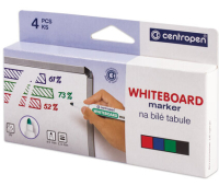 Маркеры стираемые для белой доски НАБОР 4 ЦВЕТА CENTROPEN "Dry-Wipe", 2,5 мм, 8559/4, 5 8559 0401 151103