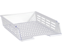 Лоток для бумаг горизонтальный СТАММ "XXL", прозрачный 351675